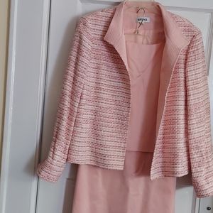Pink 3 piece skirt suit